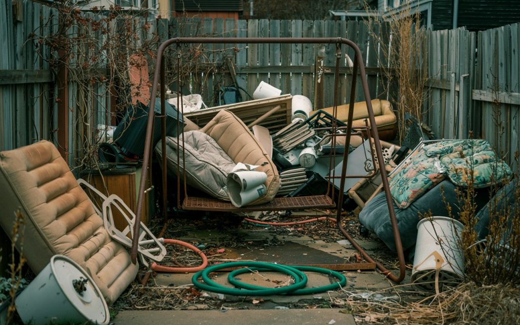 backyard dumping ground